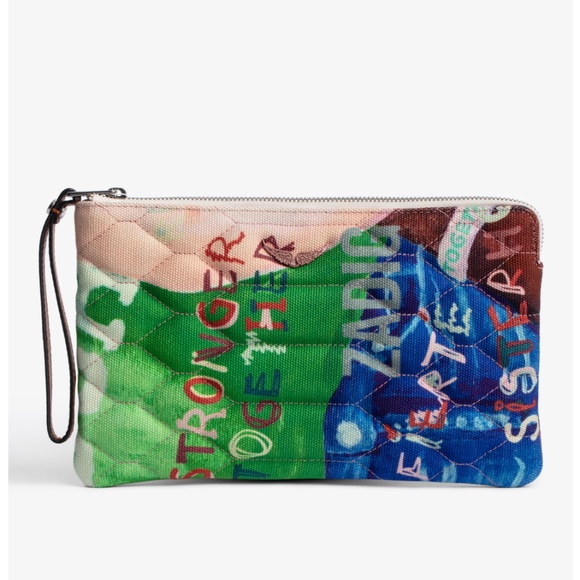 Zadig and Voltaire Uma Band Of Sisters Clutch - Picture 2 of 9